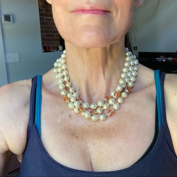 3 strand vintage necklace - Picture 2 of 8